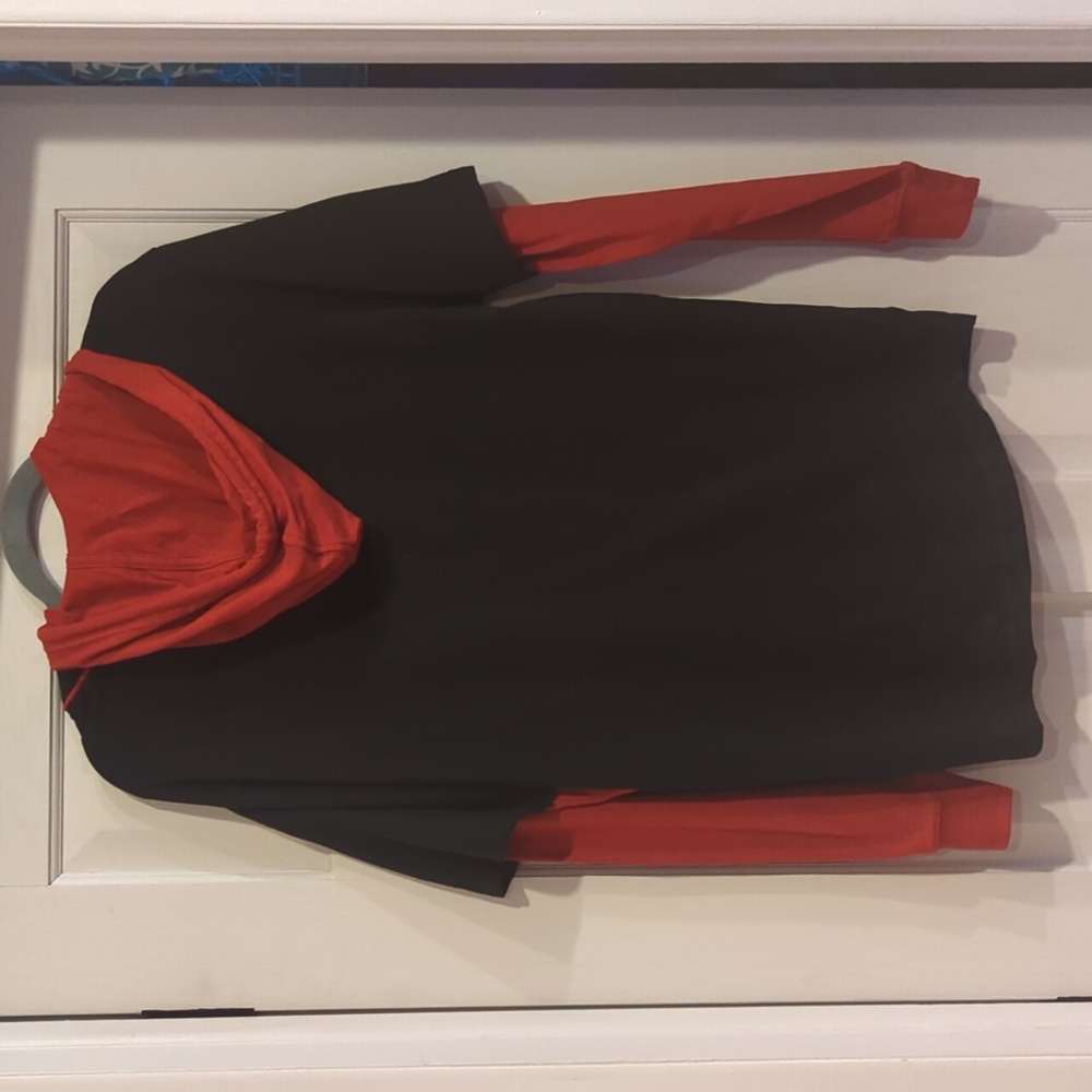 NWT Aeropostale Black Button Up Hooded Baseball Jersey - Picture 5 of 8
